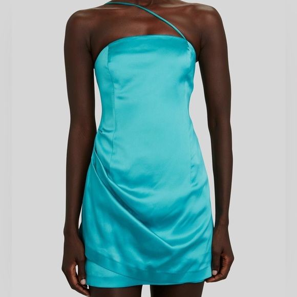 Gauge 81 Pasto Satin Mini Dress - Picture 1 of 6